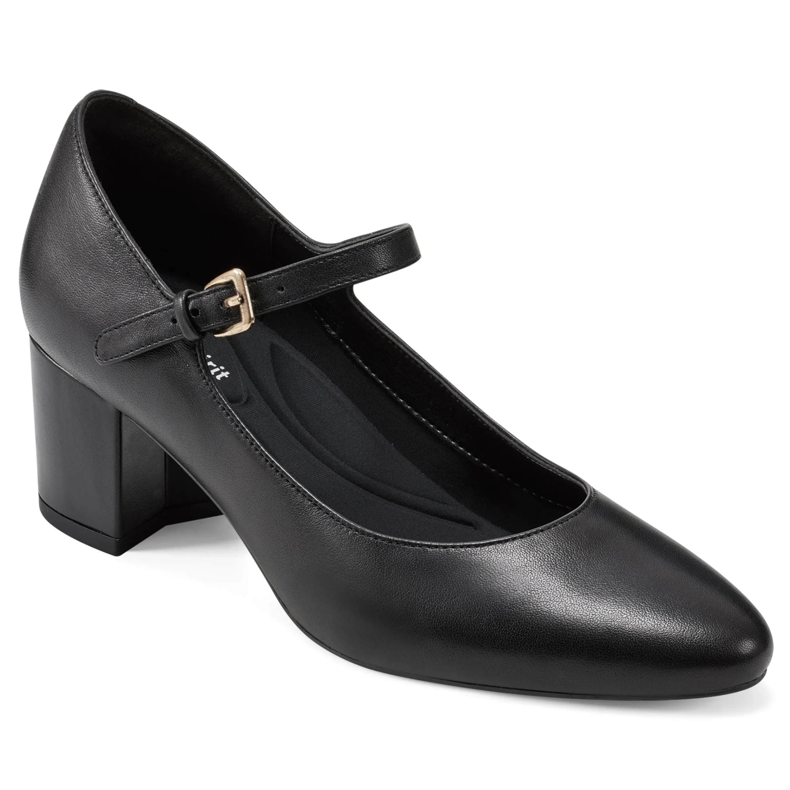 Discount Easy Spirit Cyra Mary Jane Dress Pumps BlackLeather