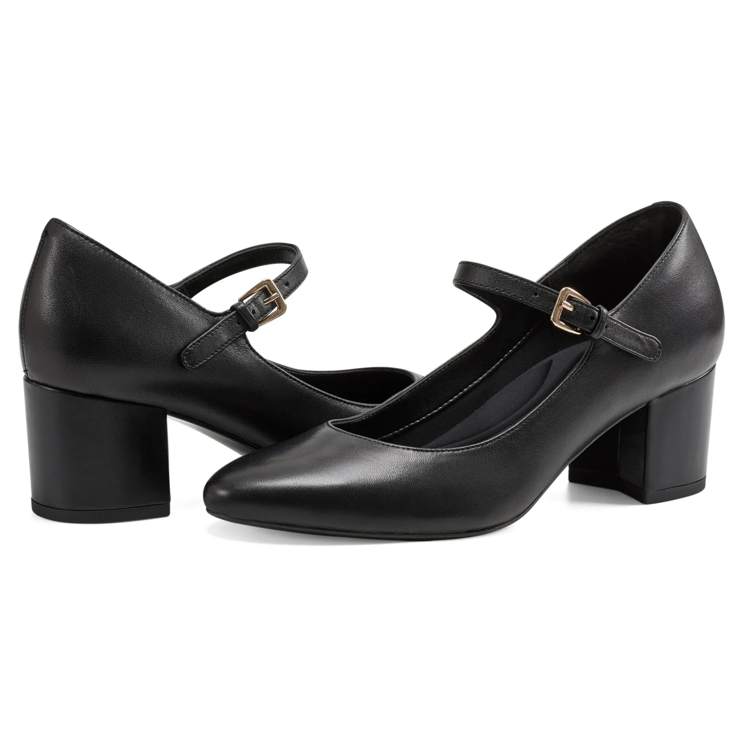 Discount Easy Spirit Cyra Mary Jane Dress Pumps BlackLeather