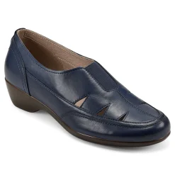 Hot Easy Spirit Daisie Casual Slip On Shoes BlueLeather