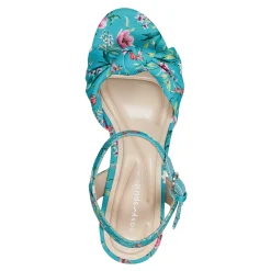 Sale Easy Spirit Danica Heeled Sandals TealFloral
