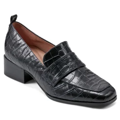 Clearance Easy Spirit Darlene Dress Loafers NavyLeatherCroco