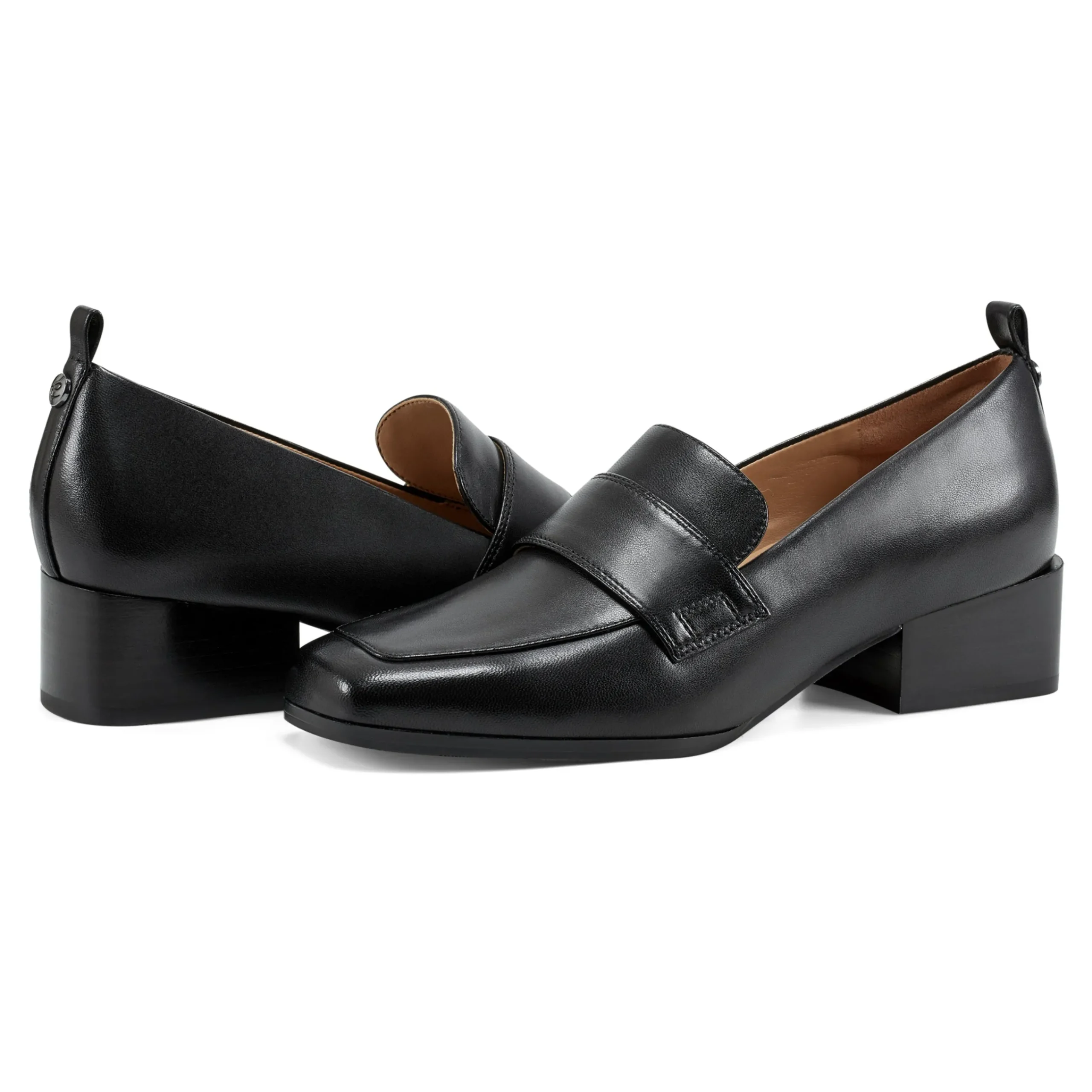 Sale Easy Spirit Darlene Dress Loafers BlackLeather