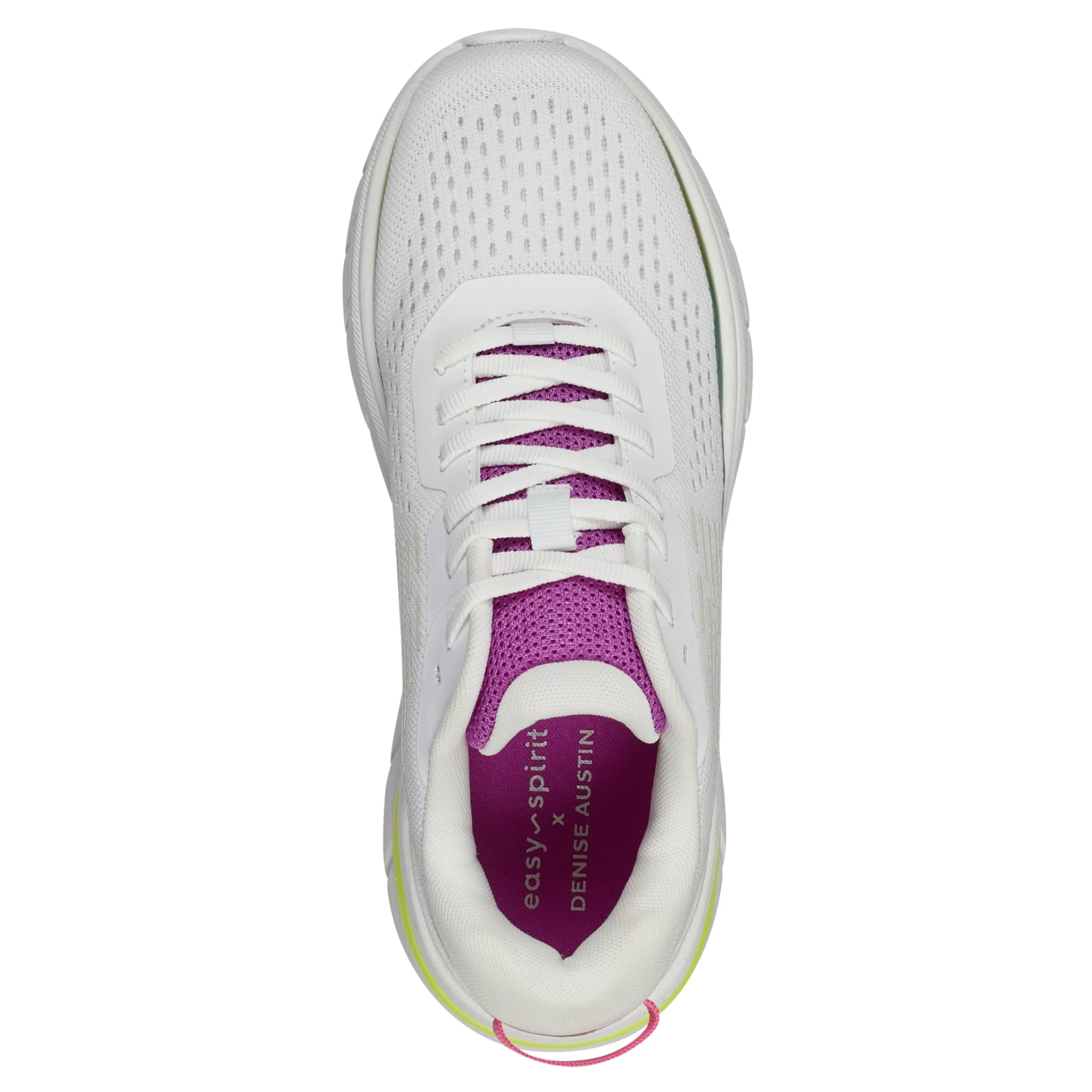 Best Easy Spirit Denise Austin Mel EMOVE Walking Shoes White/Rainbow