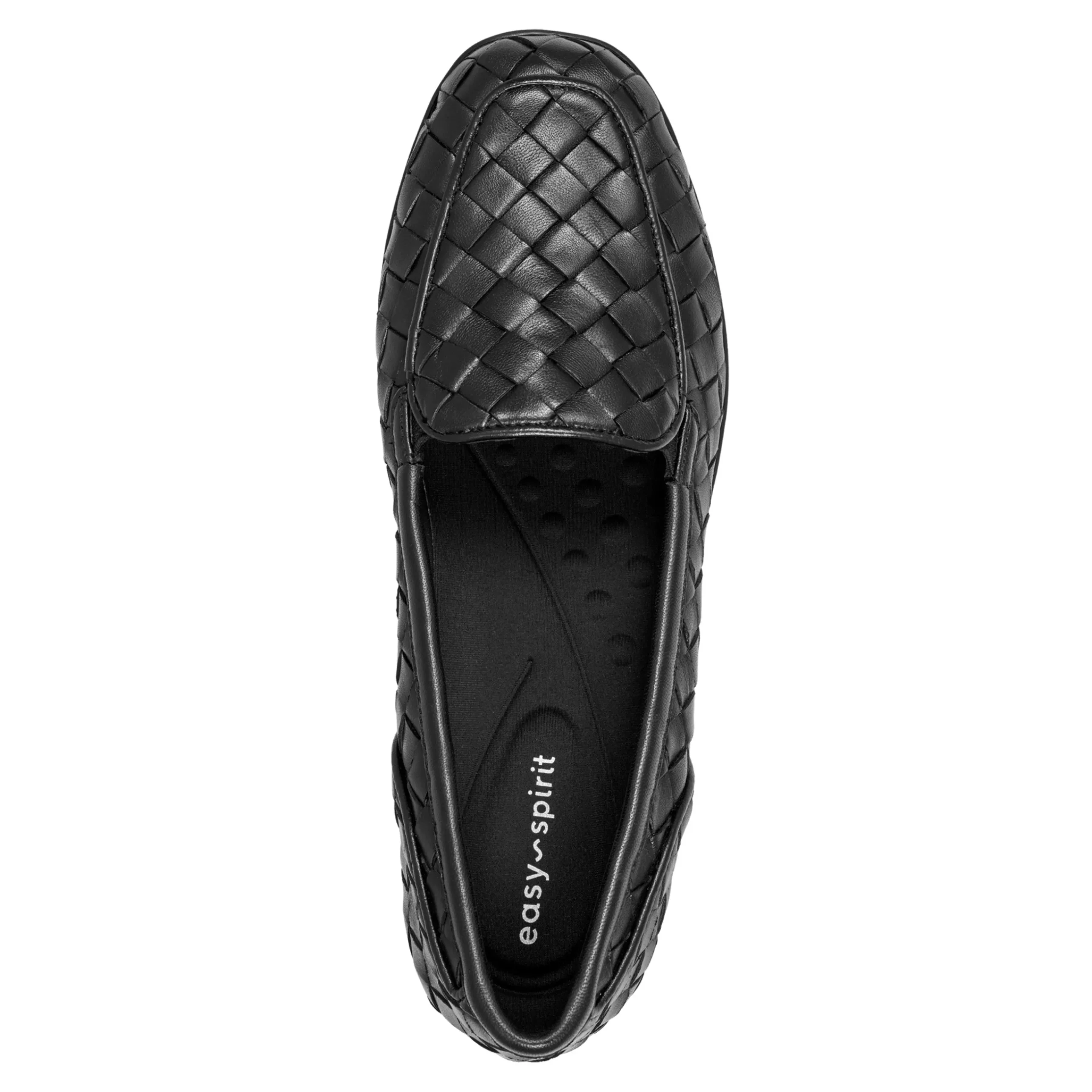 Discount Easy Spirit Devitt Casual Flats BlackLeather
