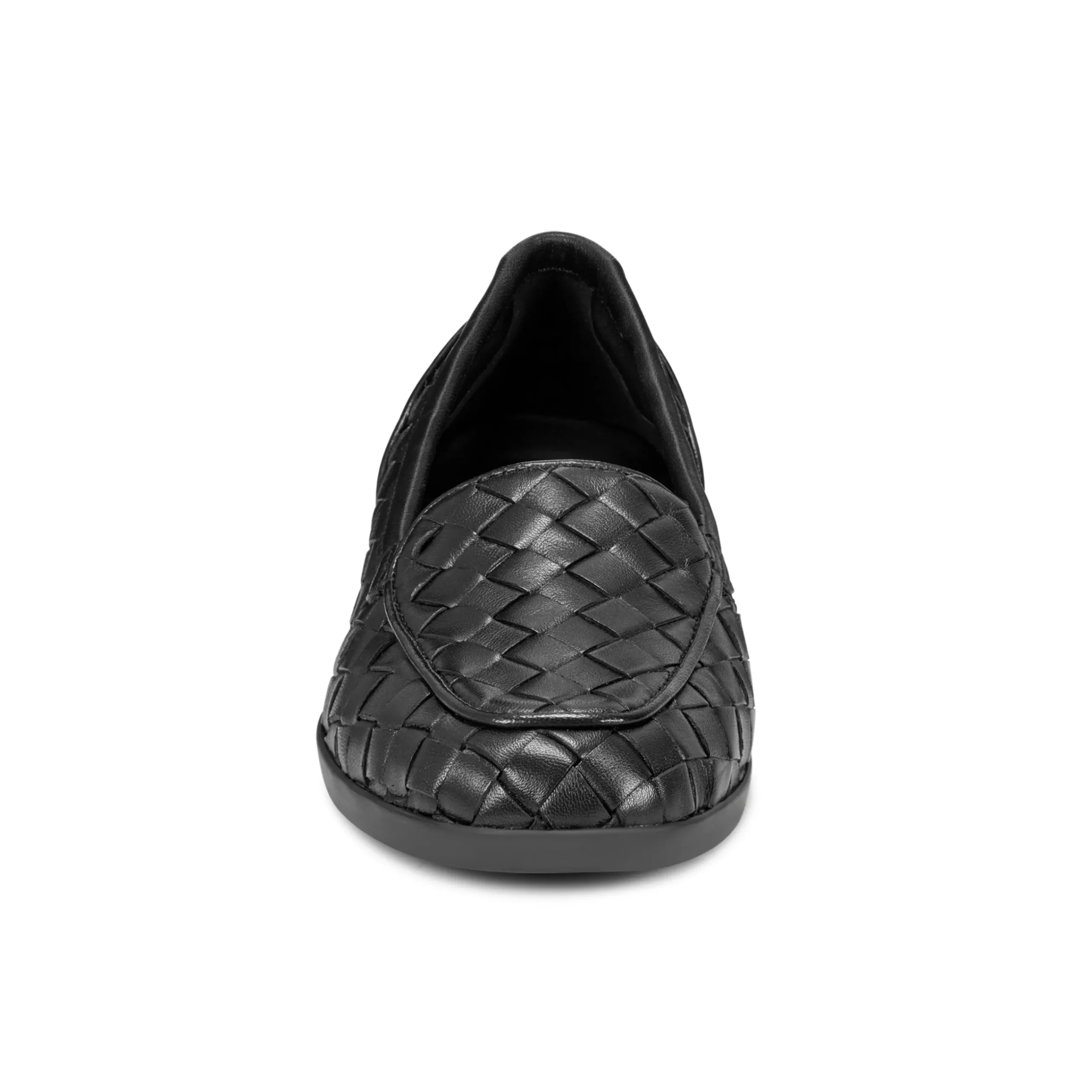 Discount Easy Spirit Devitt Casual Flats BlackLeather