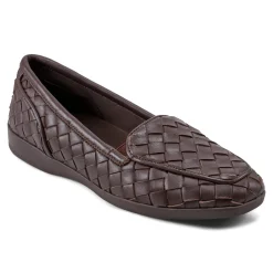 Clearance Easy Spirit Devitt Casual Flats BrownLeather