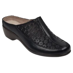 Hot Easy Spirit Dusk Mule Clogs BlackLeather