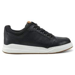 Discount Easy Spirit x Denise Austin Dilli Lace-up Court Sneakers BlackLeather