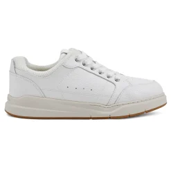 New Easy Spirit x Denise Austin Dilli Lace-up Court Sneakers WhiteLeatherNeutral