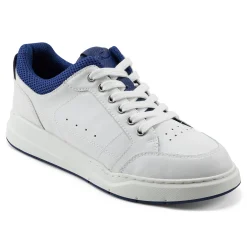 Clearance Easy Spirit x Denise Austin Dilli Lace-up Court Sneakers WhiteLeather