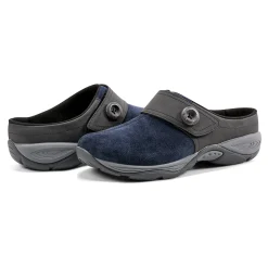 Clearance Easy Spirit Edline Slip On Casual Clogs NavySuede