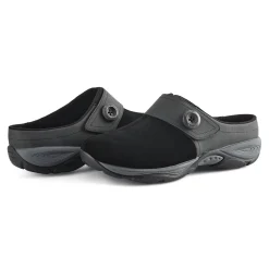 Sale Easy Spirit Edline Slip On Casual Clogs BlackSuede