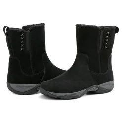New Easy Spirit Elisha Casual Boots BlackSuede