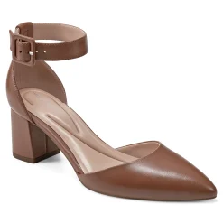 Online Easy Spirit Emila Ankle Strap Pumps BrownLeather