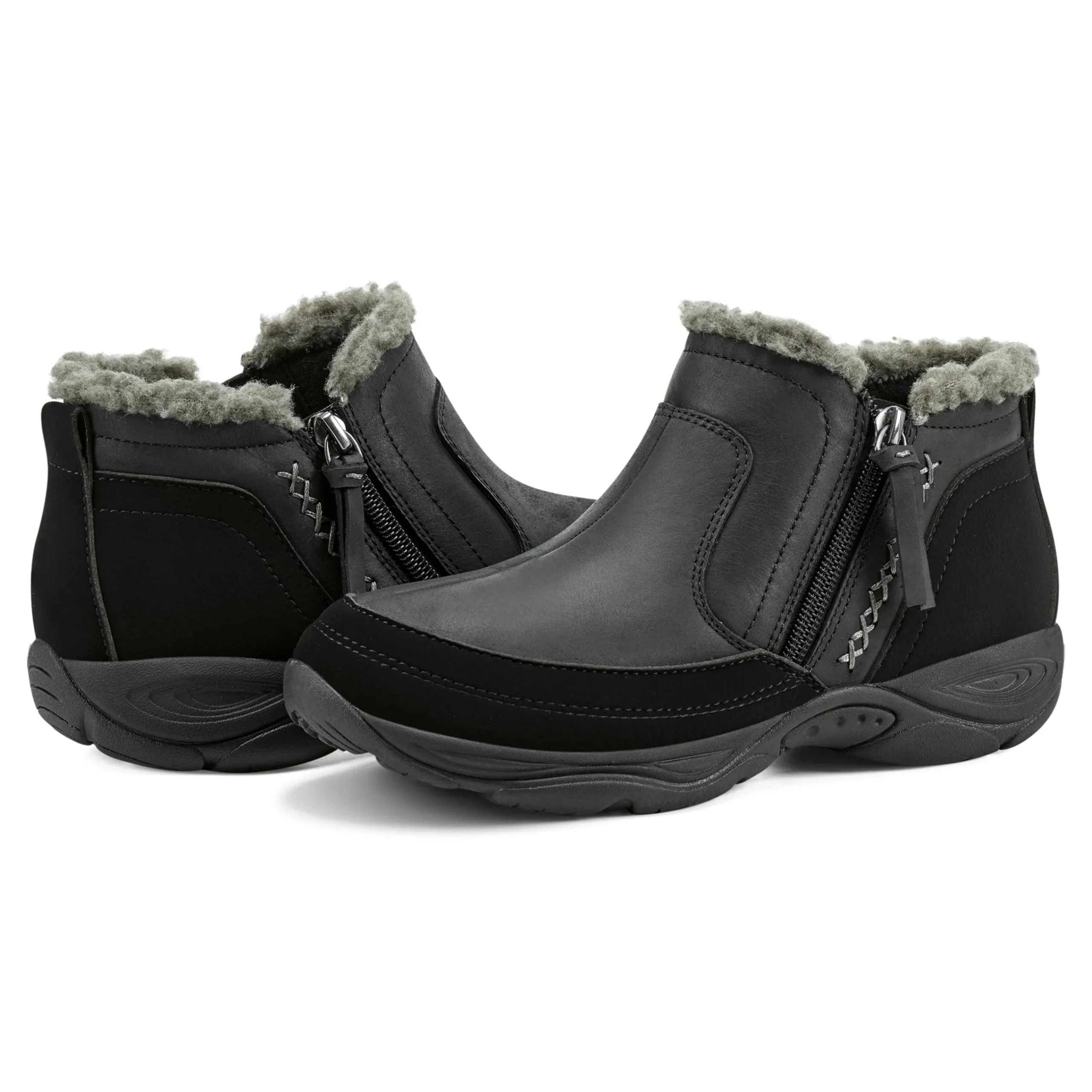 Clearance Easy Spirit Epic Cold Weather Booties BlackLeather