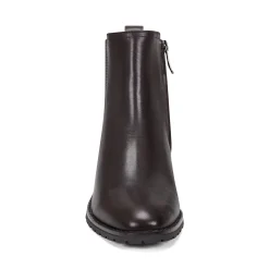 Clearance Easy Spirit Fedra Block Heel Dress Booties DarkBrownLeather