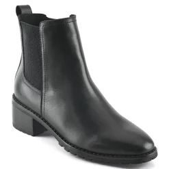 Discount Easy Spirit Fedra Block Heel Dress Booties BlackLeather