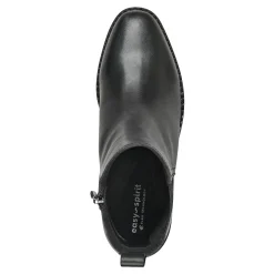 Discount Easy Spirit Fedra Block Heel Dress Booties BlackLeather