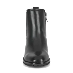 Discount Easy Spirit Fedra Block Heel Dress Booties BlackLeather