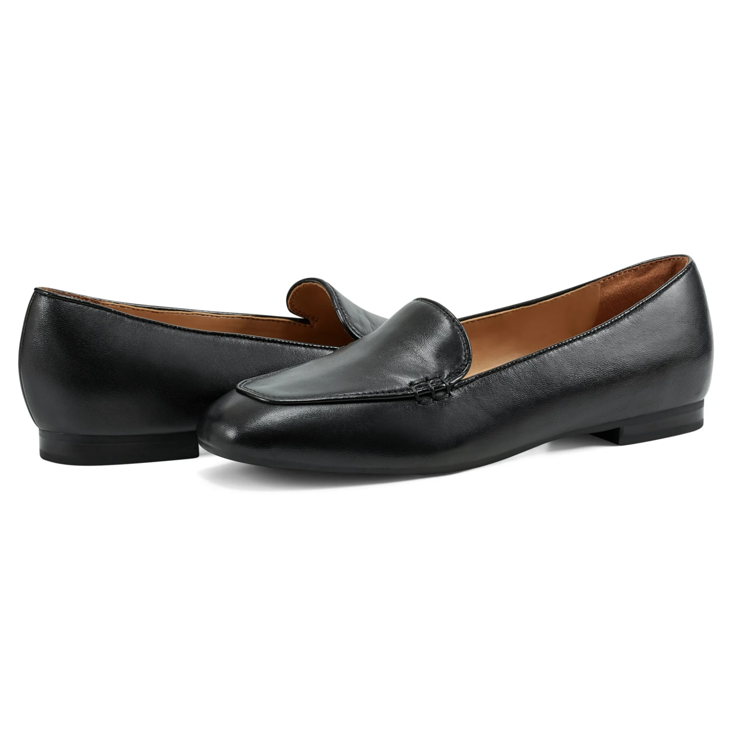 New Easy Spirit Galla Casual Loafers BlackLeather