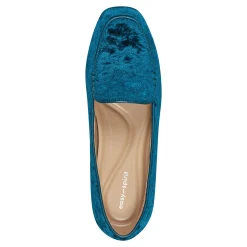 Clearance Easy Spirit Galla Casual Loafers MediumTealVelvet