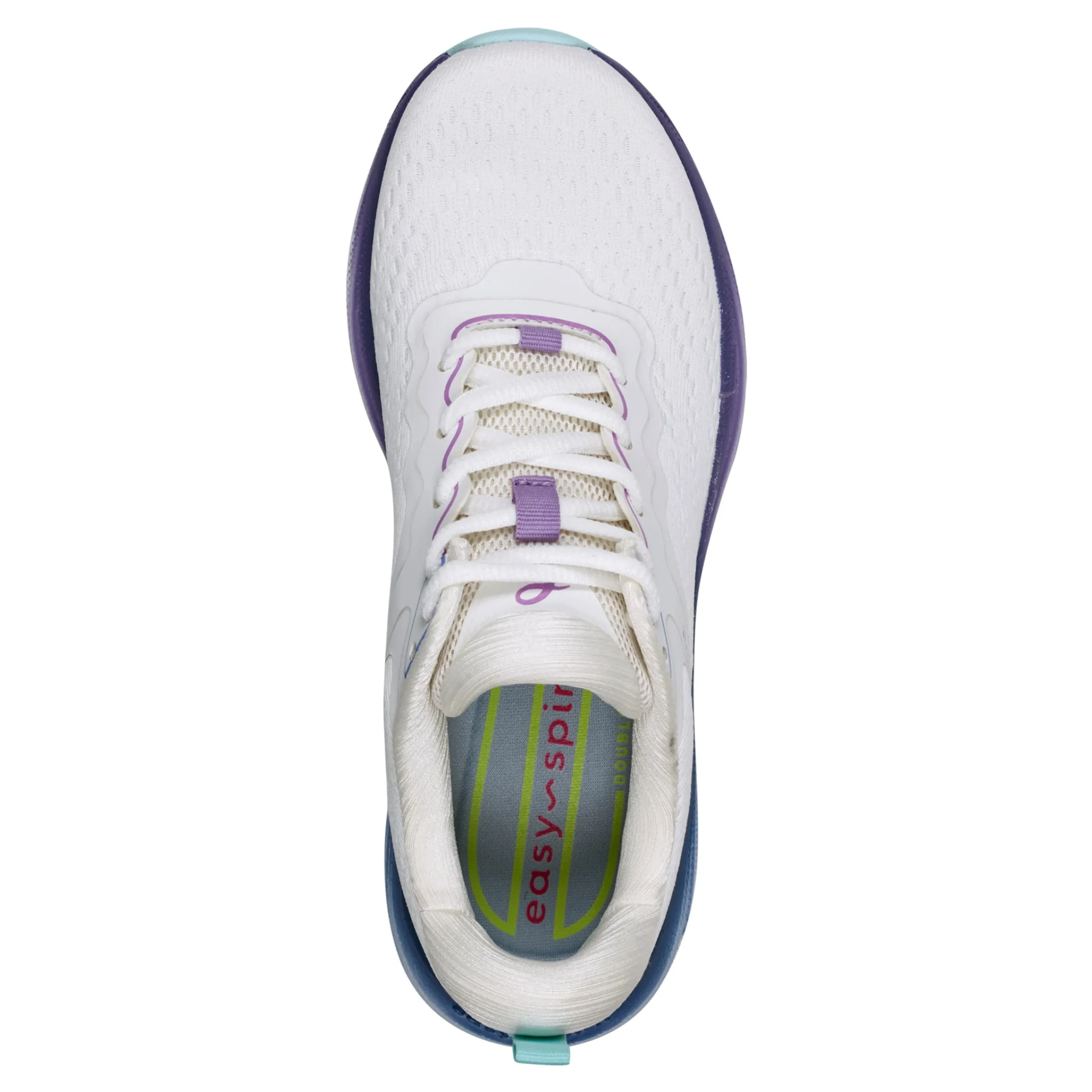 Best Easy Spirit Gallop Walking Shoes White/Purple