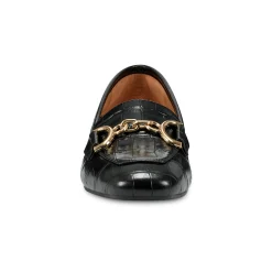 Outlet Easy Spirit Giselle Casual Loafers BlackCrocoPrint