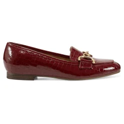 Discount Easy Spirit Giselle Casual Loafers RedCrocoPrint