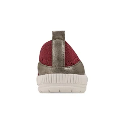 Outlet Easy Spirit Glitz Walking Shoes DarkRedKnit