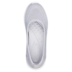 Outlet Easy Spirit Glitz Walking Shoes SilverKnit