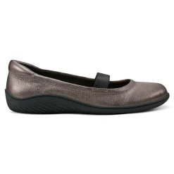 Hot Easy Spirit Golden Mary Jane Casual Ballet Flats PewterLeather