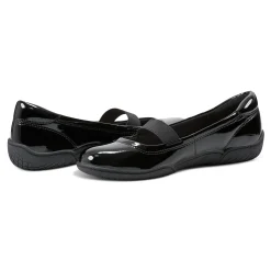 Outlet Easy Spirit Golden Mary Jane Casual Ballet Flats BlackPatentLeather