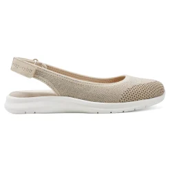 Outlet Easy Spirit Gracee Slingback Walking Shoes MediumNaturalMetallic