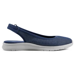 New Easy Spirit Gracee Slingback Walking Shoes Denim