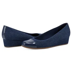 Hot Easy Spirit Gracey Wedge Heels DarkDenim