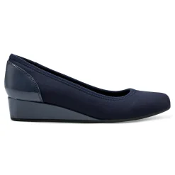 Clearance Easy Spirit Gwenyth Slip On Wedges Navy