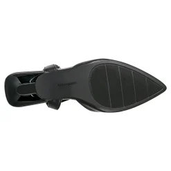 New Easy Spirit Halyn Pointy Toe Dress Pumps BlackLeather