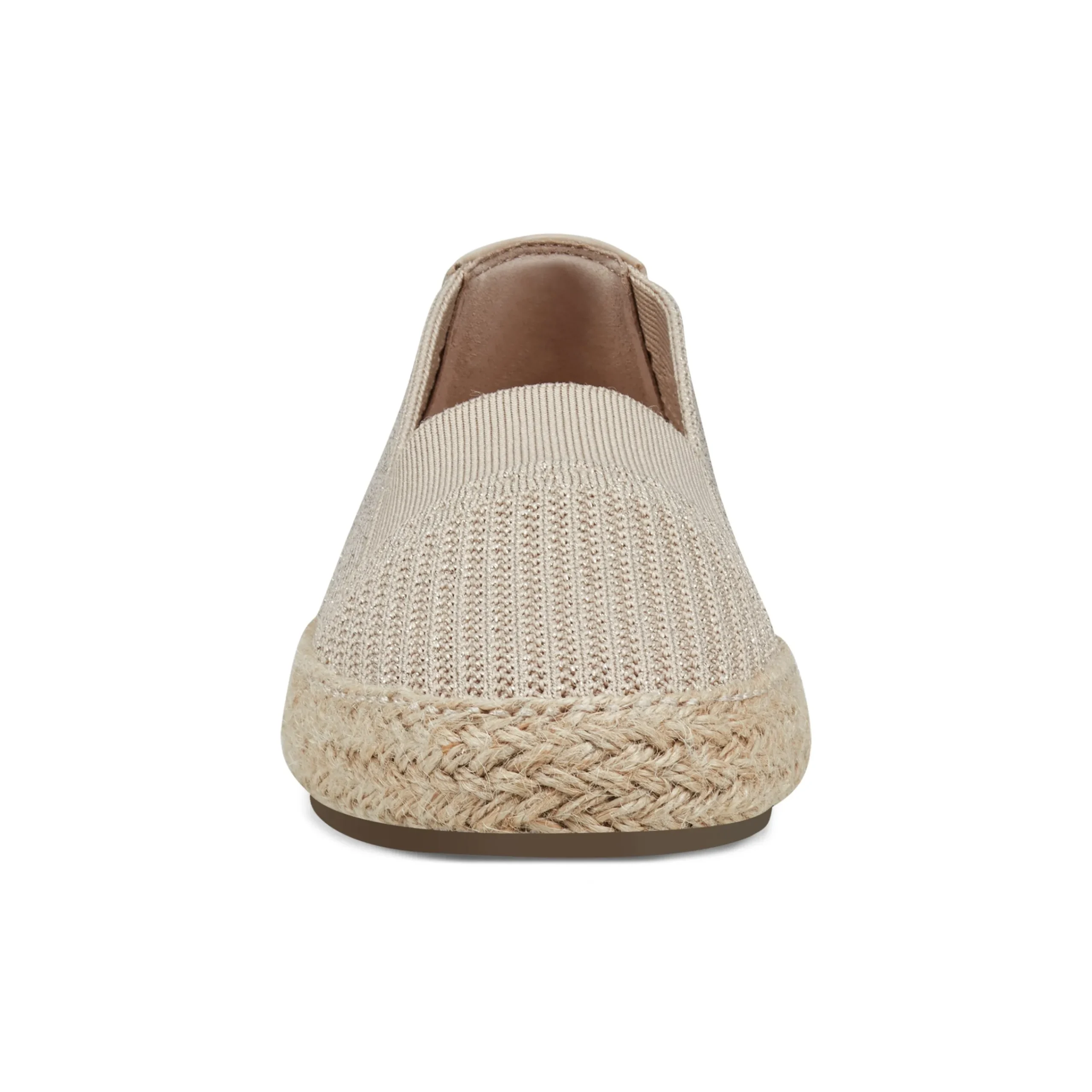 Best Easy Spirit Hassie Slip On Casual Espadrilles NaturalMetallic