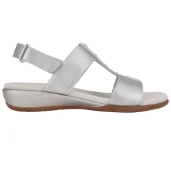 Easy Spirit Hazel Flat Sandals Silver