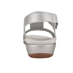 Easy Spirit Hazel Flat Sandals Silver