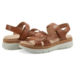 New Easy Spirit Ilena Platform Sandals Brown