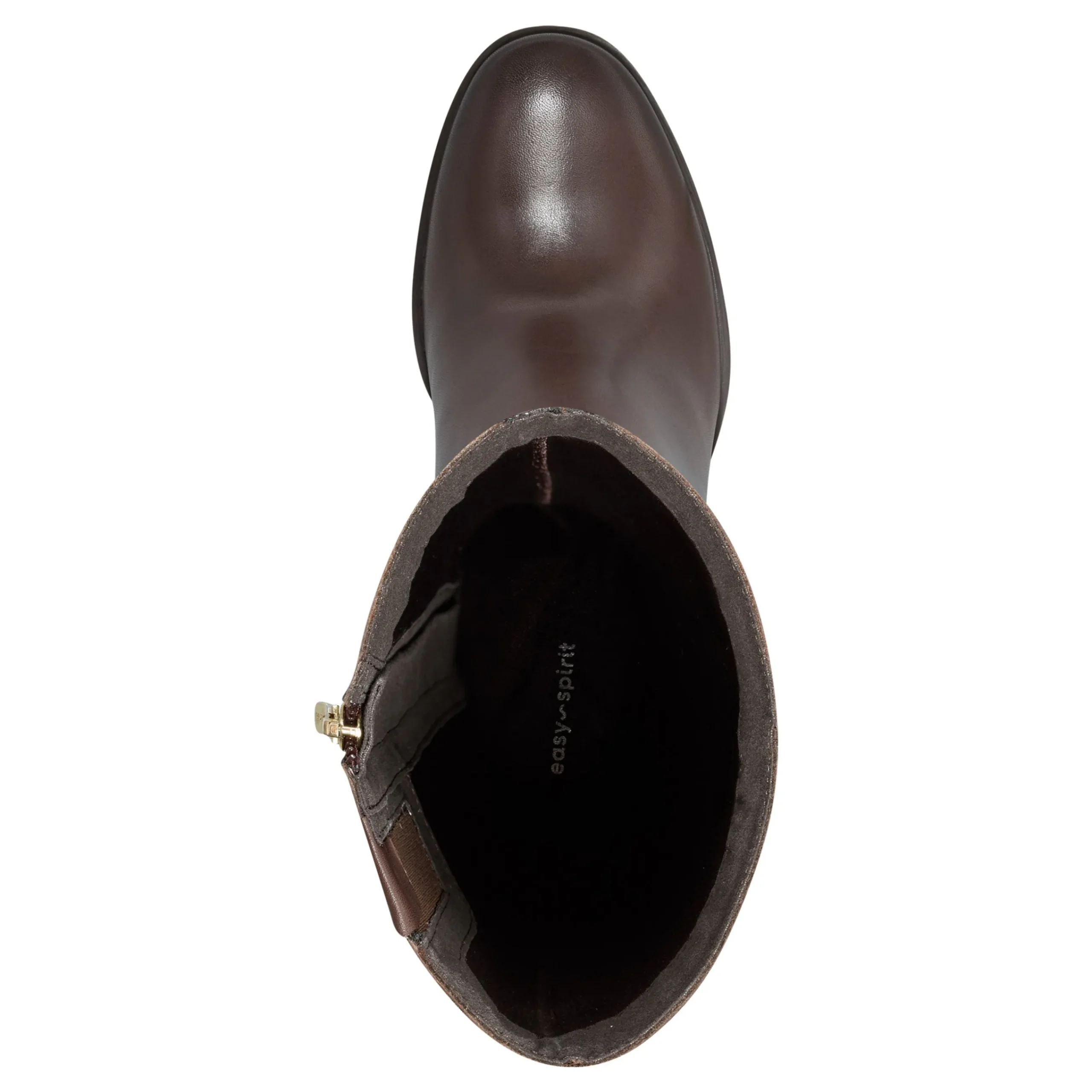 Discount Easy Spirit Imani Block Heel Boots BrownLeather