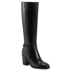 Sale Easy Spirit Imani Block Heel Boots BlackLeather