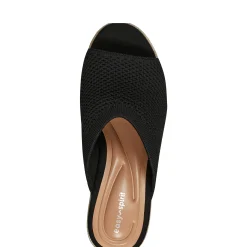Hot Easy Spirit Jalen Espadrille Wedge Sandals Black