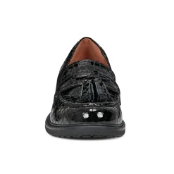 Discount Easy Spirit Janelle Casual Loafers BlackLeatherCroco