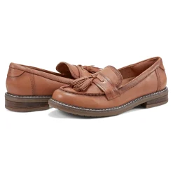 Sale Easy Spirit Janelle Casual Loafers BrownLeather