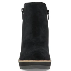 Clearance Easy Spirit Jayda Casual Wedge Booties BlackSuede