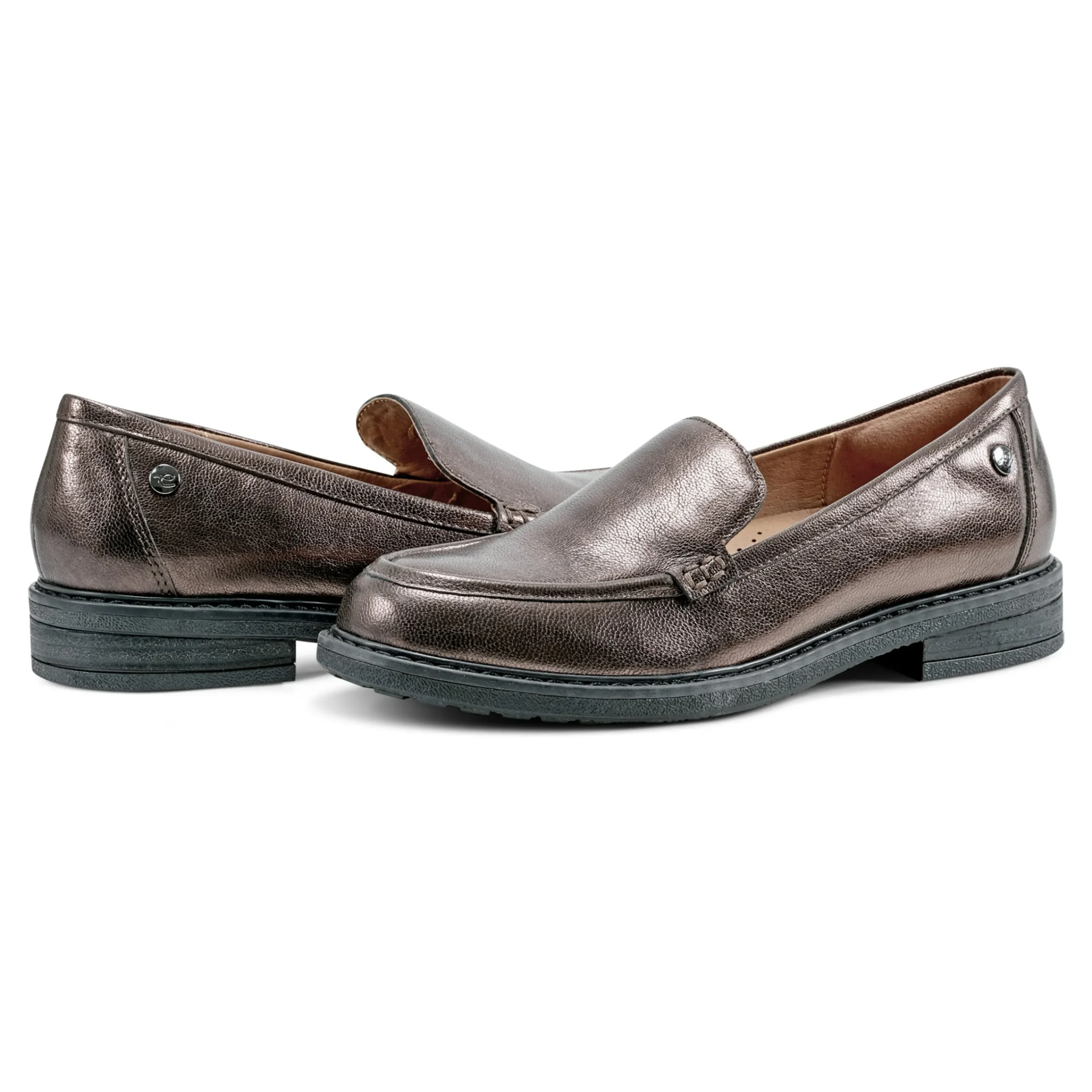 New Easy Spirit Jaylin Casual Loafers BronzeLeather