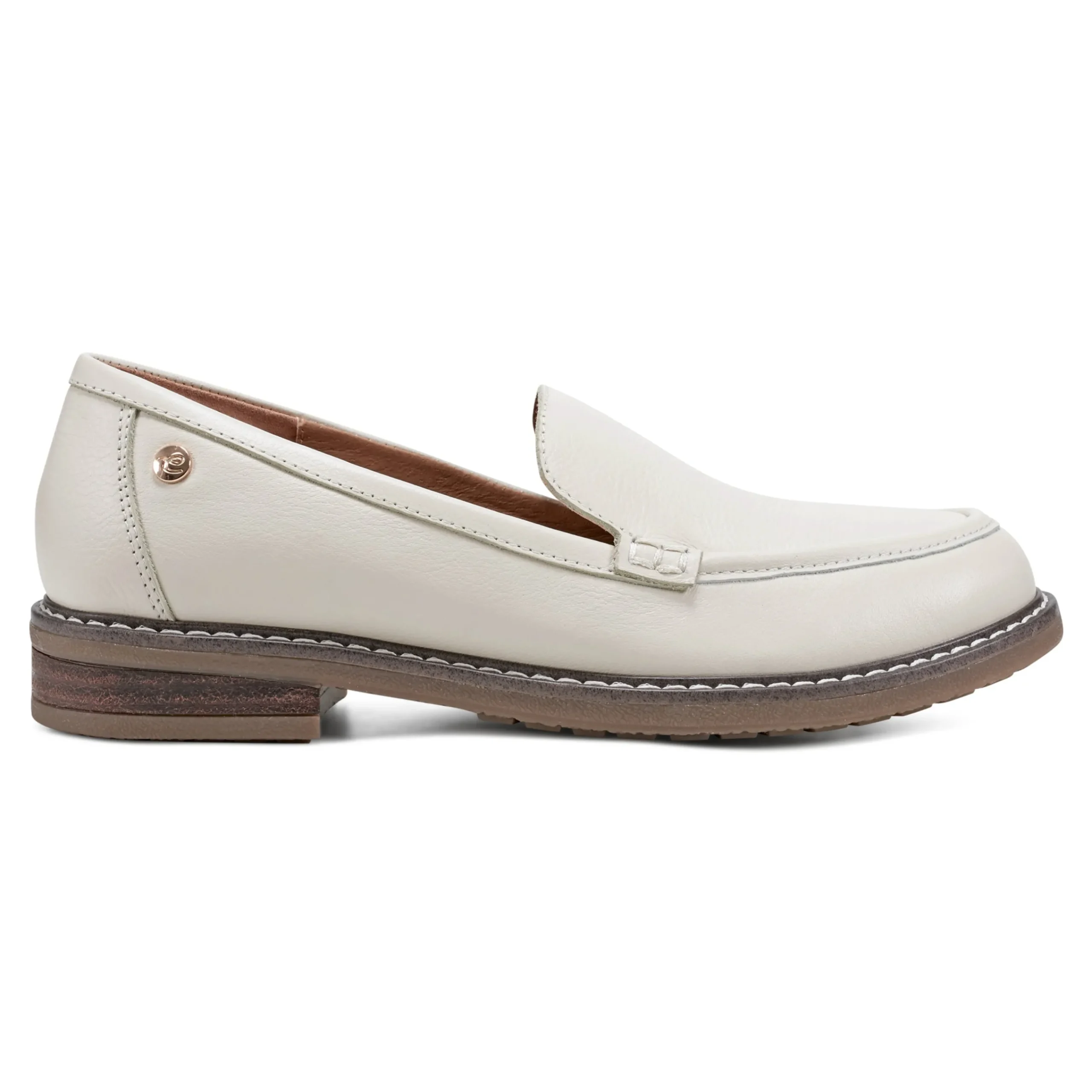 Hot Easy Spirit Jaylin Casual Loafers IvoryLeather