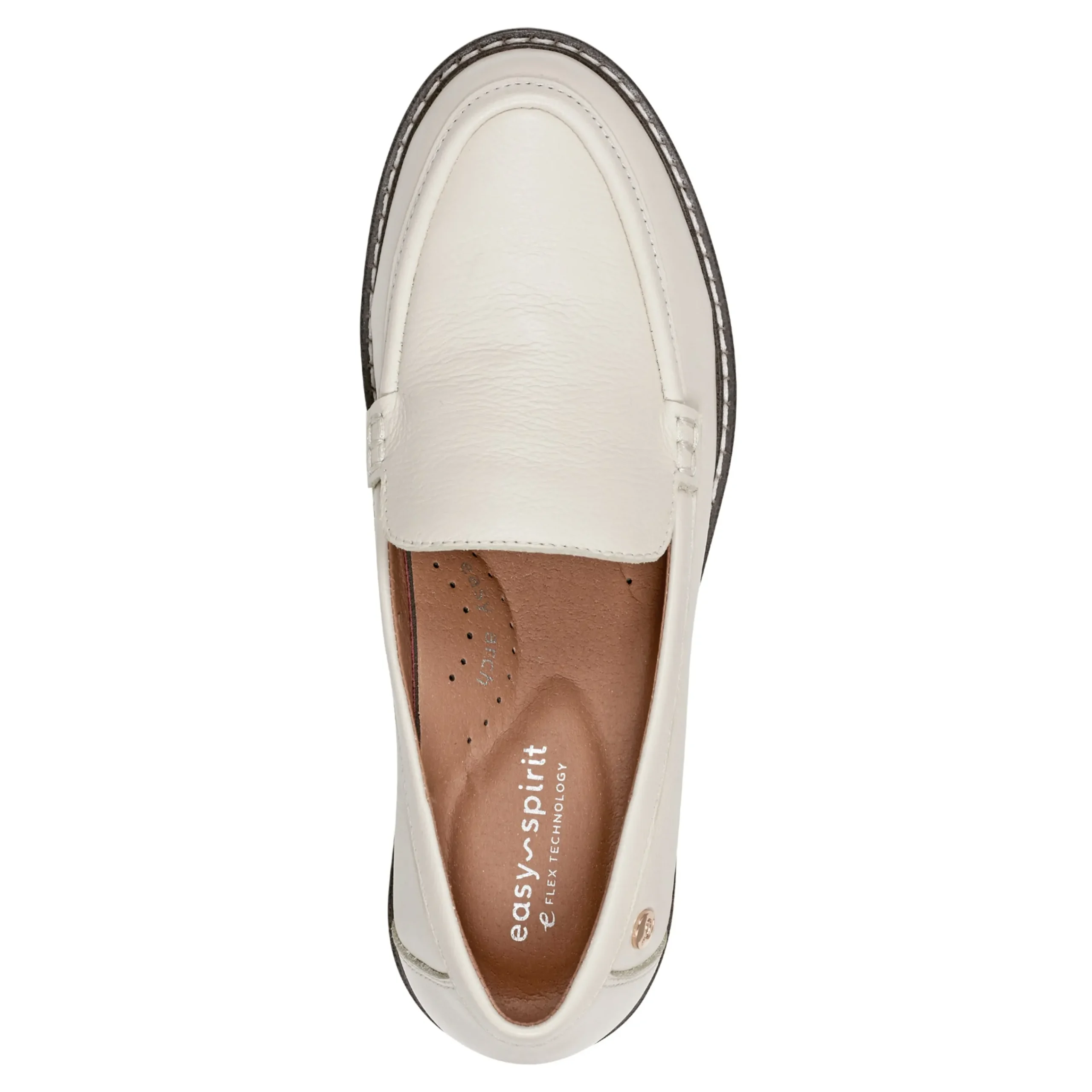 Hot Easy Spirit Jaylin Casual Loafers IvoryLeather